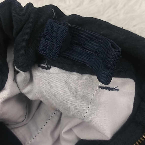 Children's Place Navy Blue Mid Rise adjustable Waist Bermuda Dress Uniform Short - Picture 7 of 13